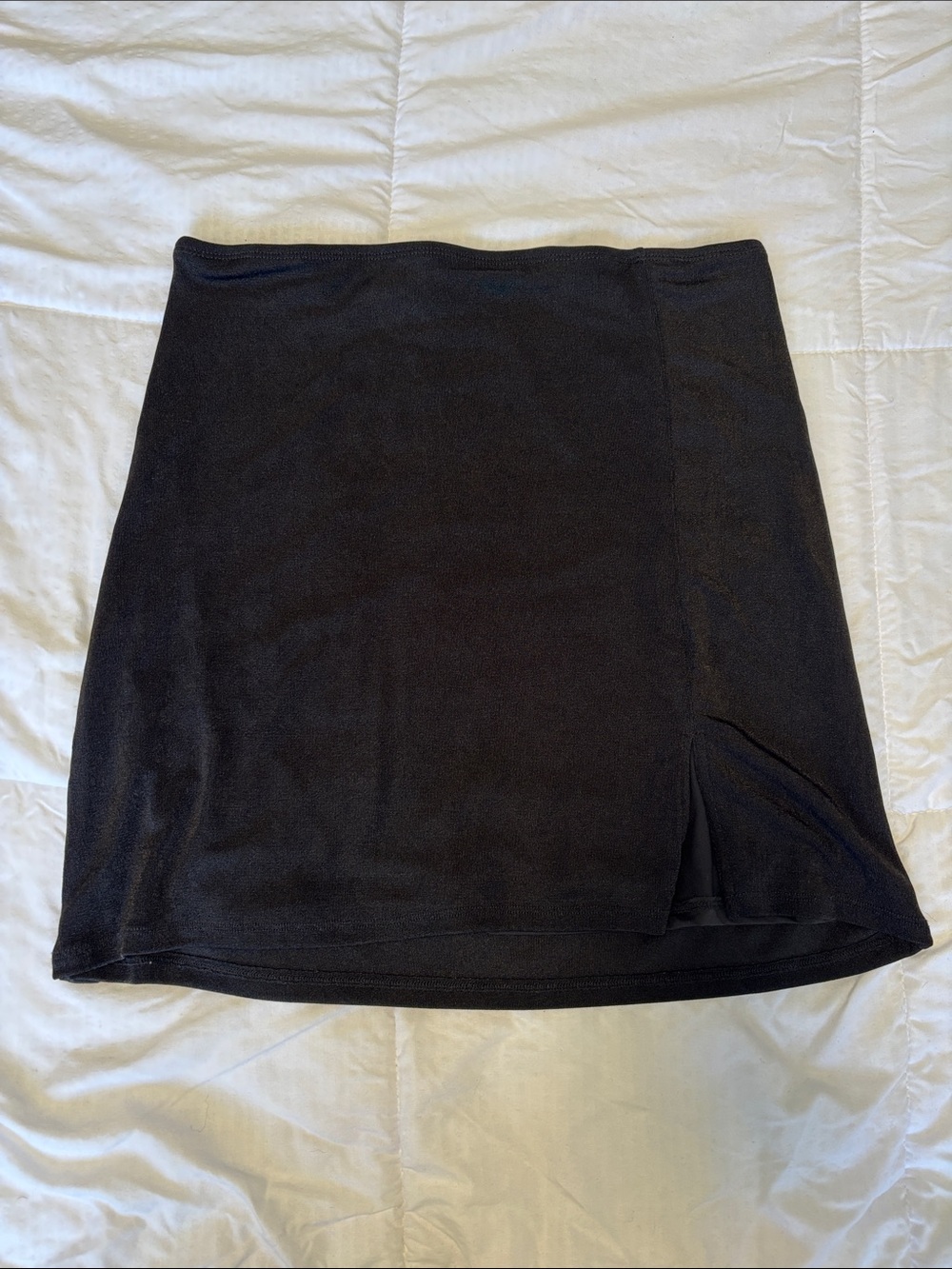 Cotton On Black Mini Skirt with Side Slit